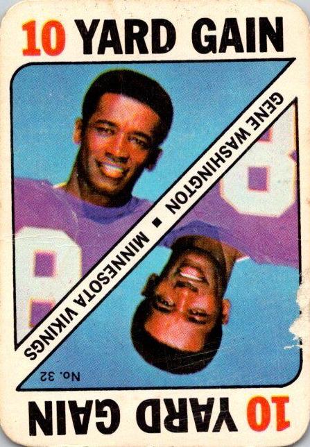 1971 Topps Game Cards Football Gene Washington #32