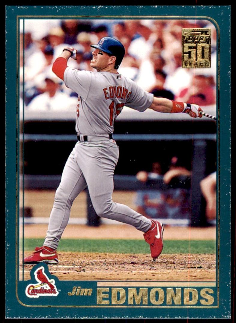 2001 Topps Baseball Jim Edmonds #702