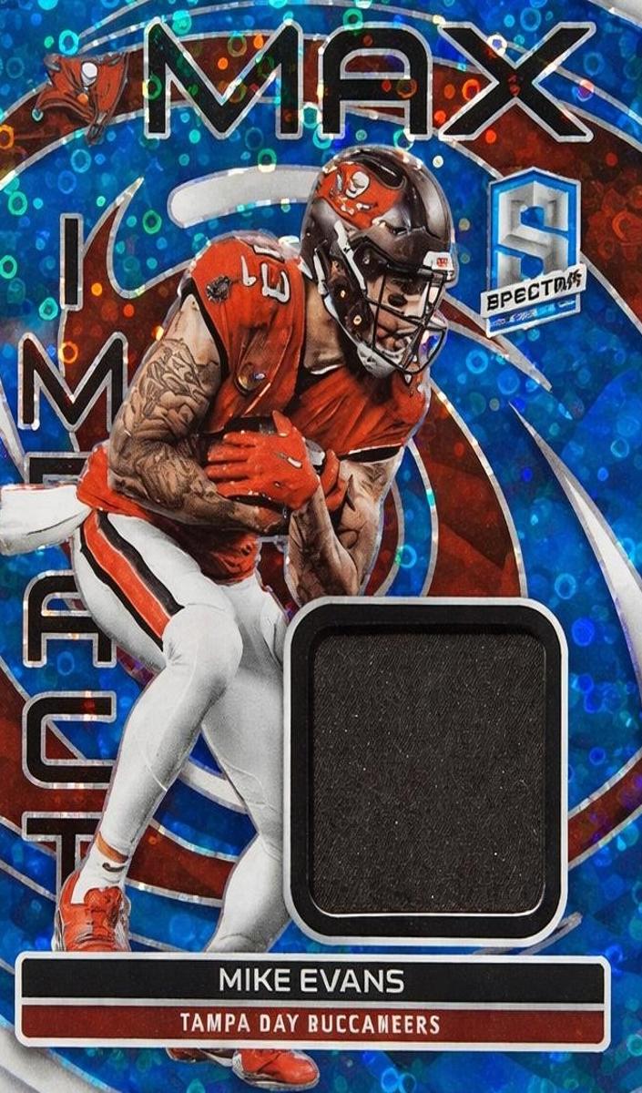 2023 Panini Spectra Football Neon Blue Mike Evans #MI-MEV