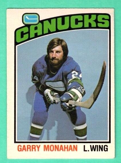 1976 O-Pee-Chee Hockey Garry Monahan #295 PSA 8