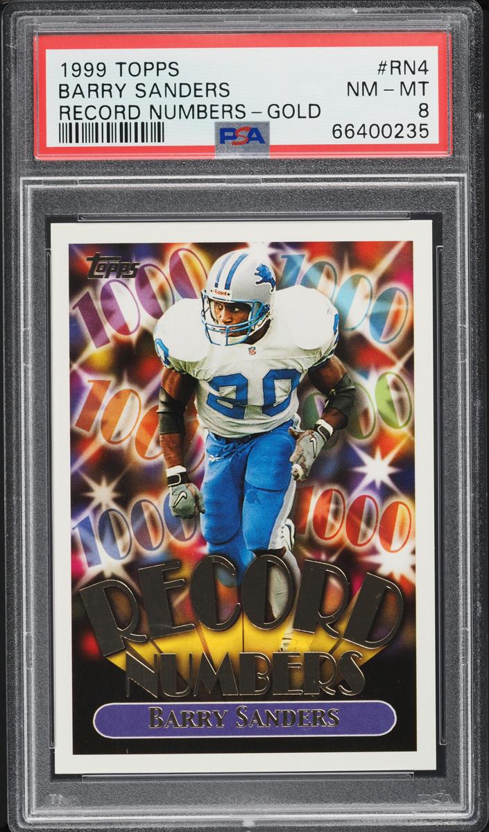 1999 Topps Football Gold Barry Sanders #RN4