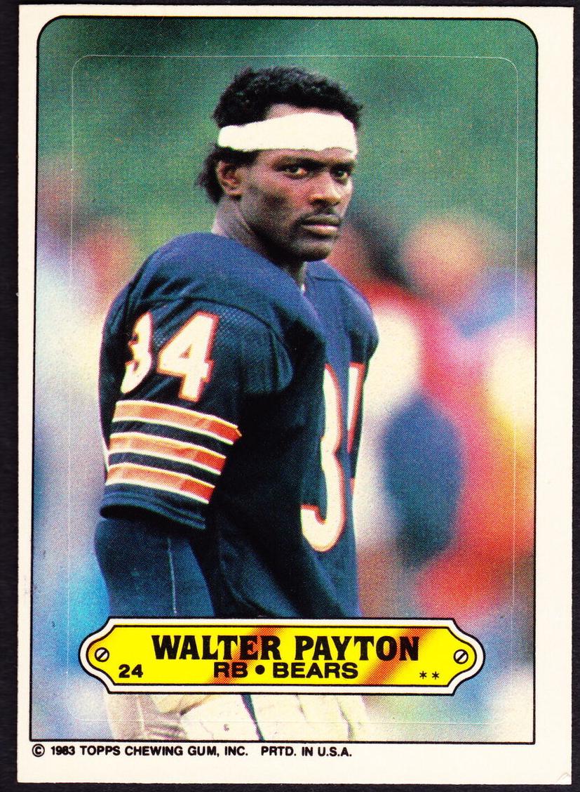 1983 Topps Football Walter Payton #24