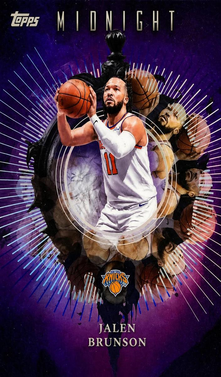 2025 Topps Midnight Basketball Twilight Jalen Brunson #IN-5