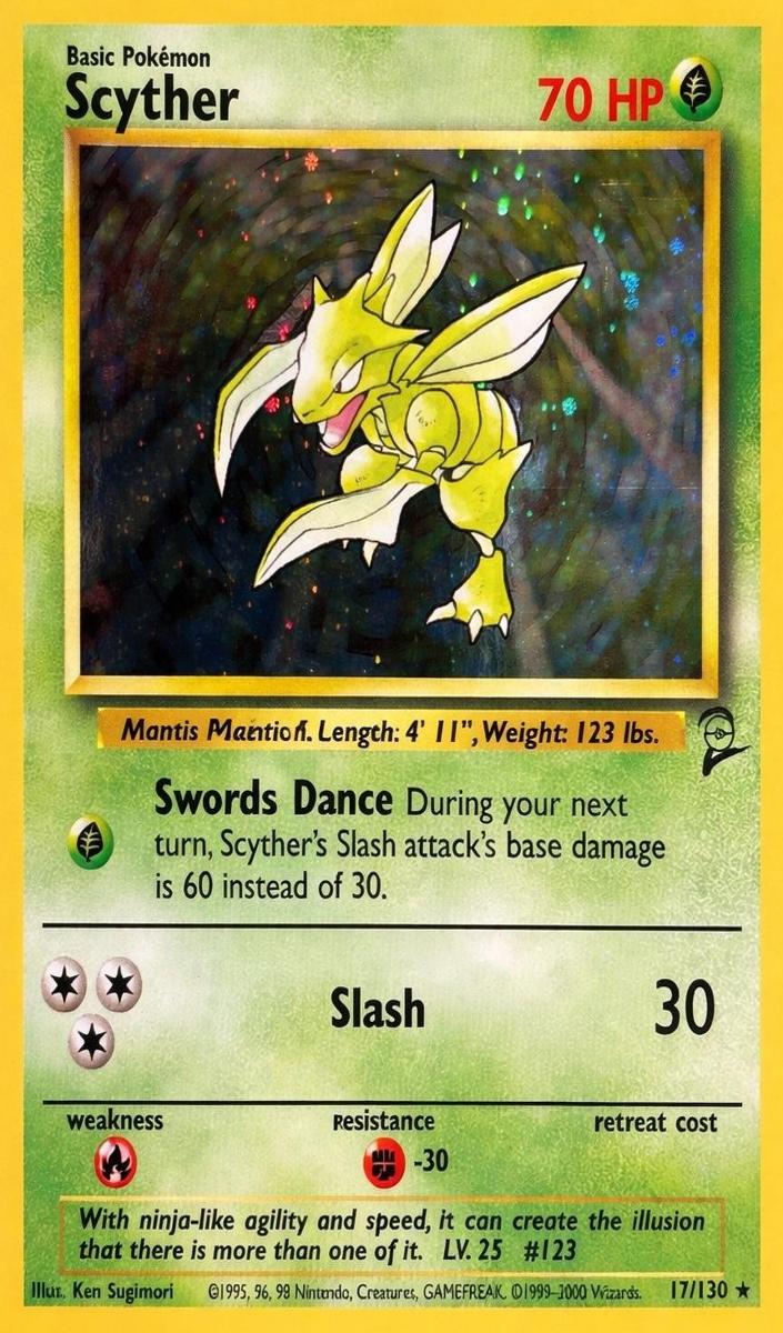 2000 Pokemon Base Set II Scyther #17 PSA 10