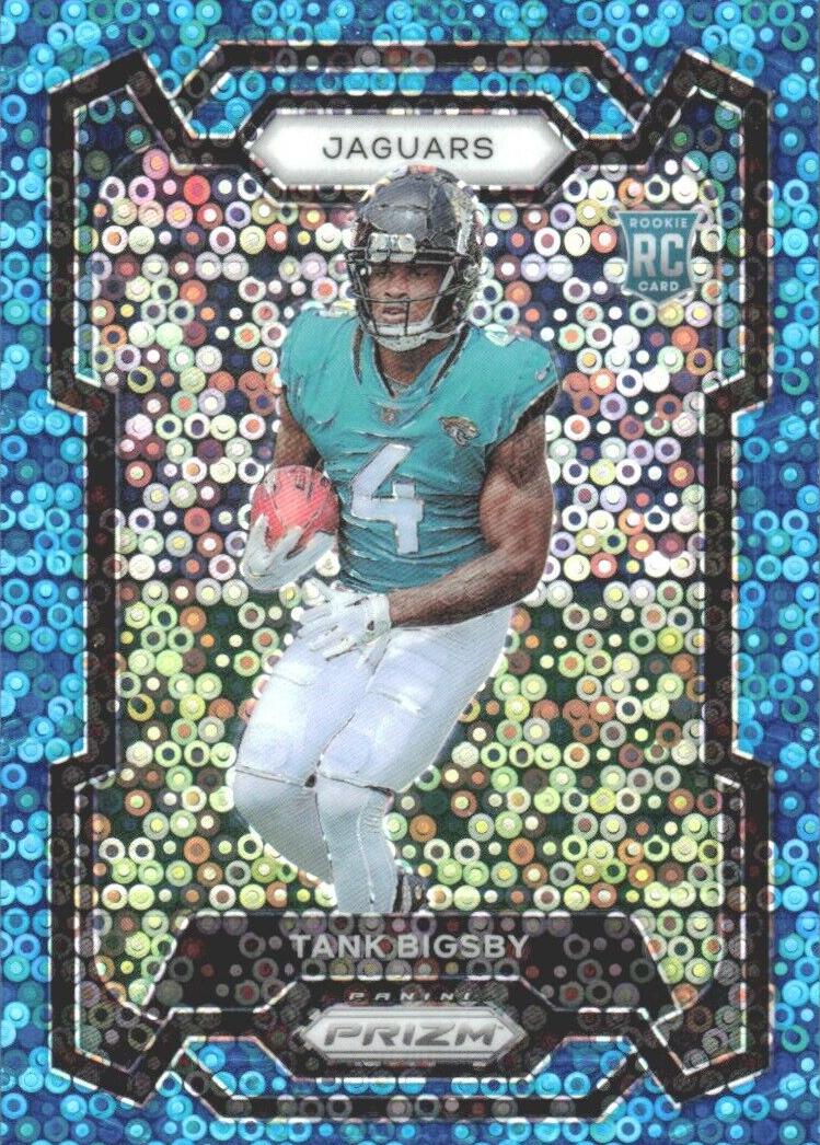 2023 Panini Prizm Football No Huddle Blue Tank Bigsby #348