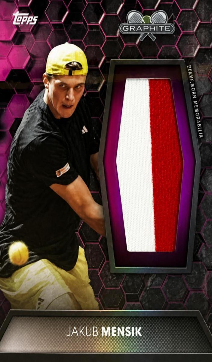 2026 Topps Graphite Tennis Pink Refractor Jakub Mensik #GR-JM