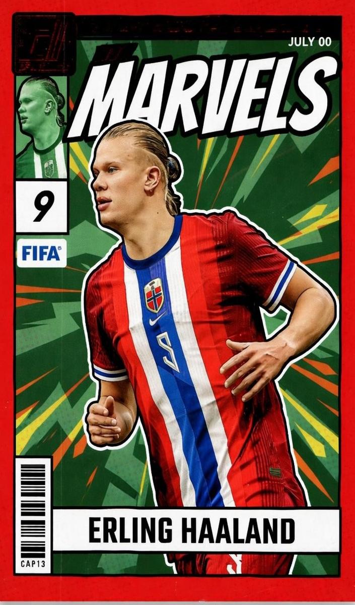 2024 Panini Donruss Soccer Red Erling Haaland #23 RAW Ungraded