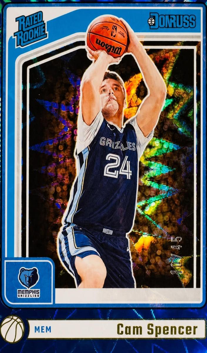 2024 Panini Donruss Basketball Blue Explosion Cam Spencer #235