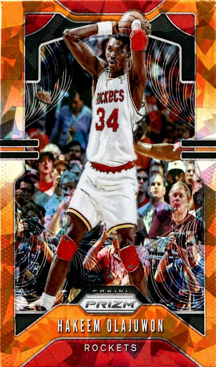 2019 Panini Prizm Basketball Orange Ice Hakeem Olajuwon #4 PSA 10