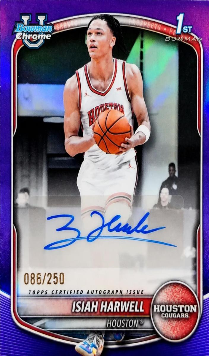 2025 Bowman Basketball Purple Refractor Isiah Harwell #CPA-IH