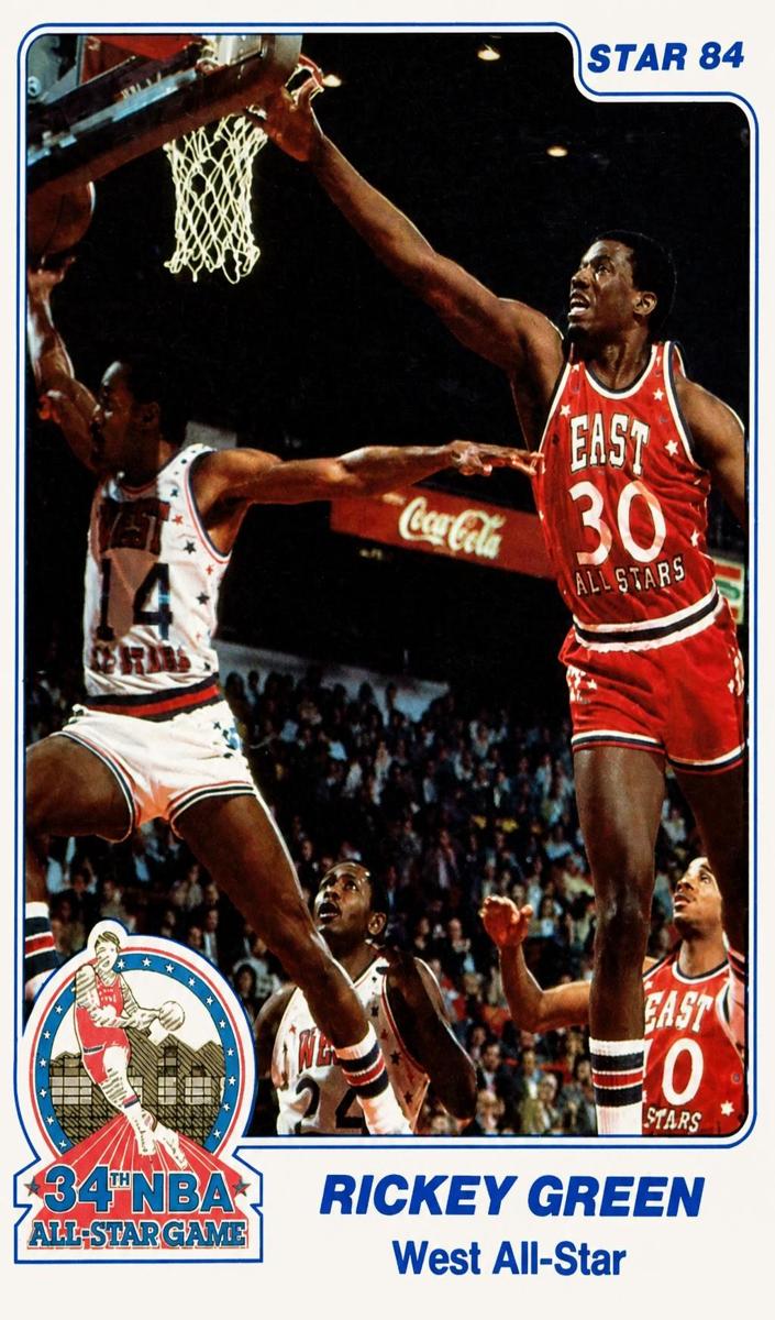 1984 Star Basketball Denver Police Rickey Green #20