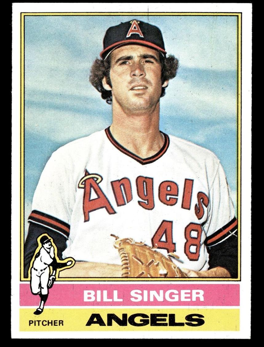 1976 Topps Baseball Bill Singer #411