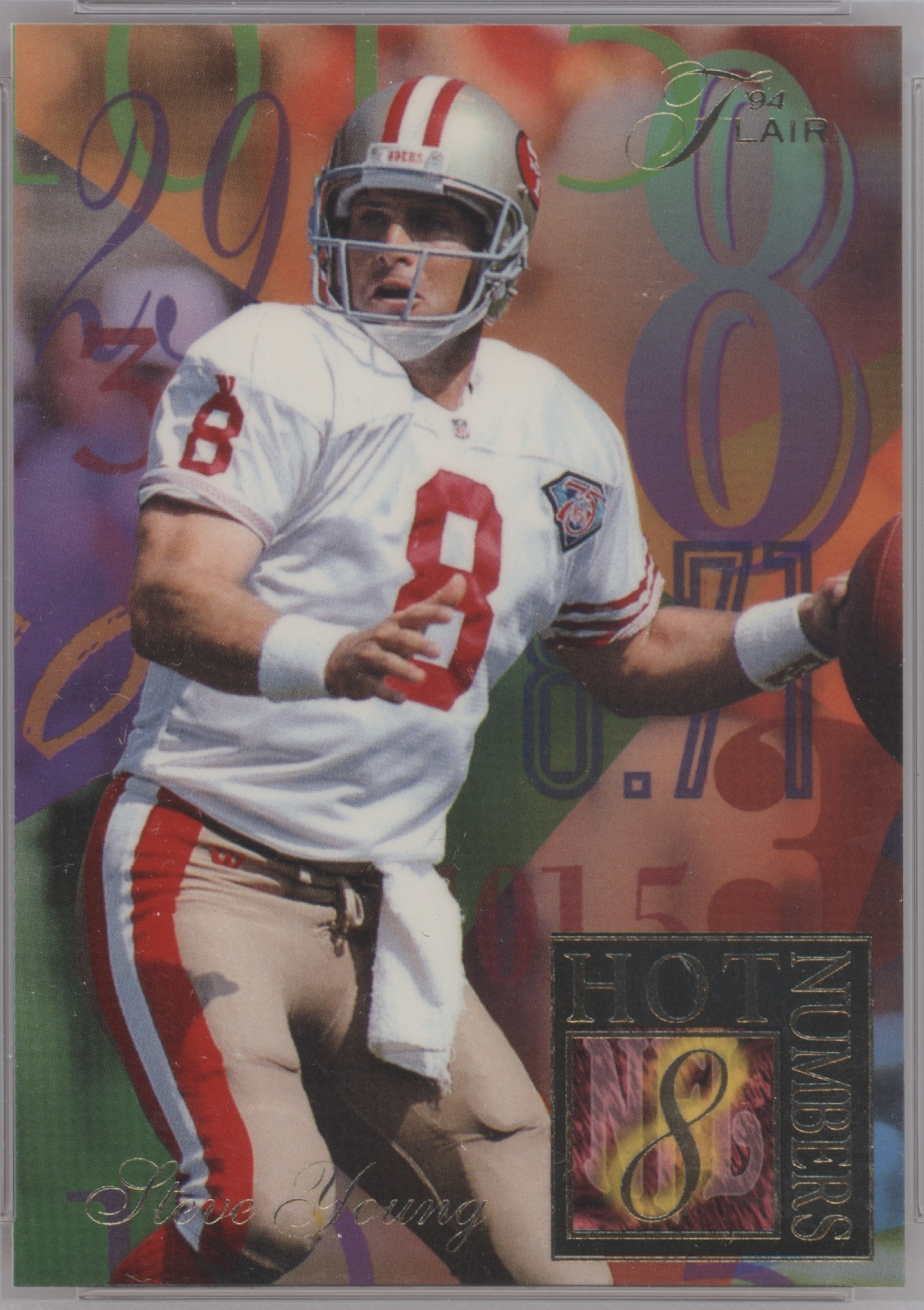 1994 Fleer Ultra Football Steve Young #15 PSA 8