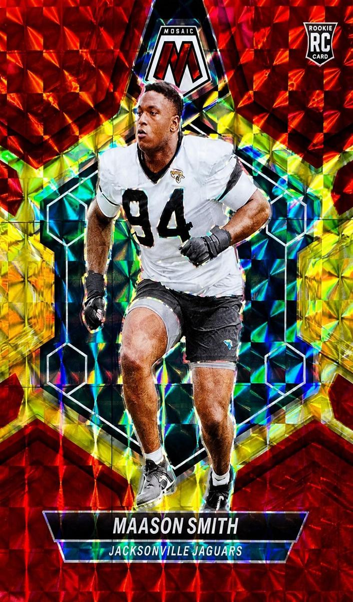 2024 Panini Mosaic Football Choice Fusion Red and Yellow Maason Smith #347