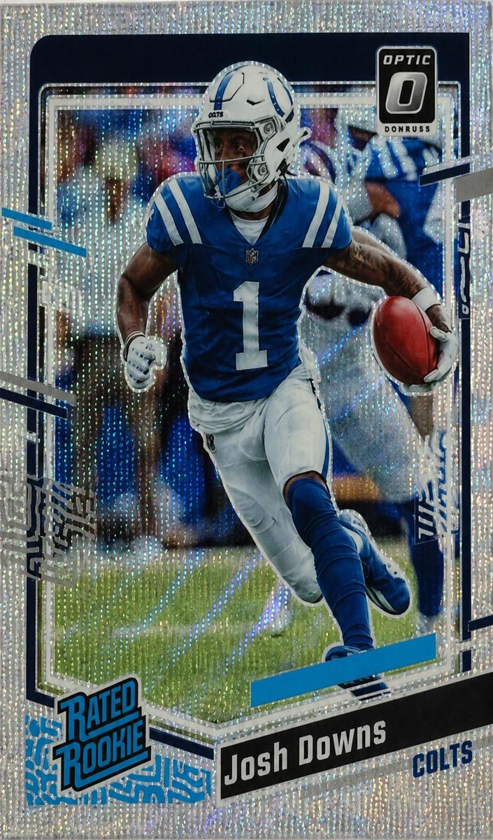 2023 Donruss Optic Football Wave Josh Downs #248 PSA 9