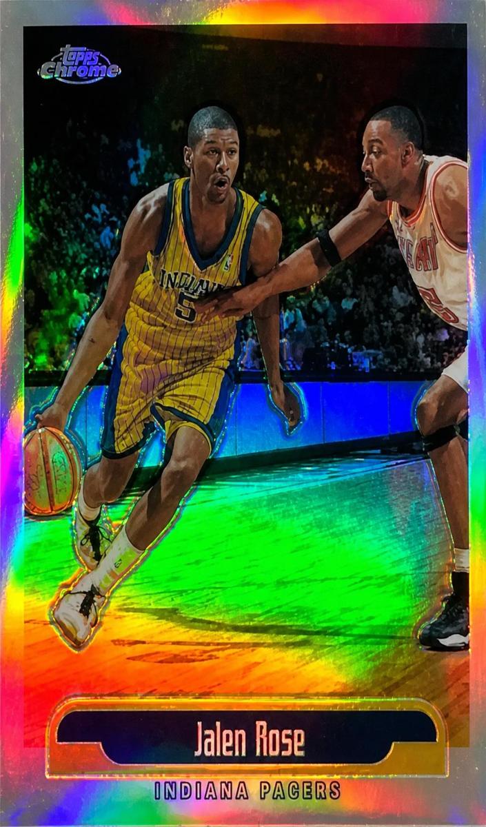 1999 Topps Chrome Basketball Refractor Jalen Rose #14 PSA 7.5