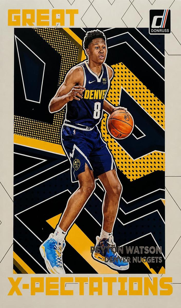 2022 Panini Donruss Basketball Peyton Watson #25 PSA 8