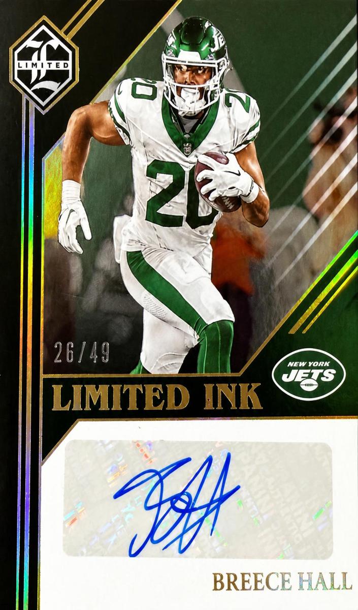 2023 Panini Limited Football Gold Spotlight Breece Hall #LI-BH