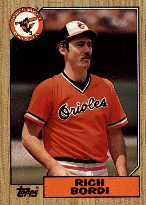 1987 Topps Baseball Rich Bordi #638
