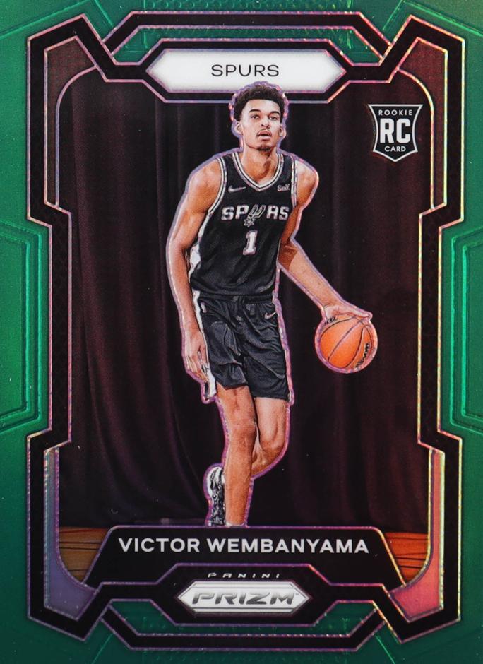 2023 Panini Prizm Basketball Green Victor Wembanyama #136 PSA 10