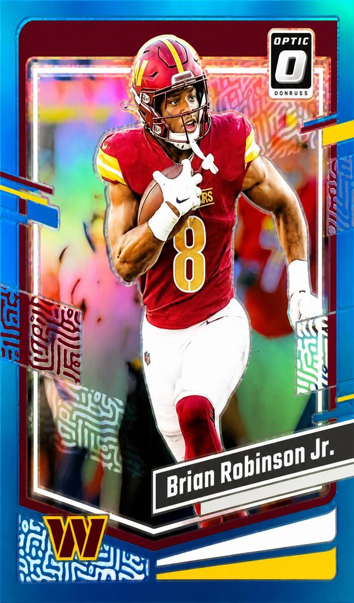 2023 Donruss Optic Football Aqua Brian Robinson Jr. #195