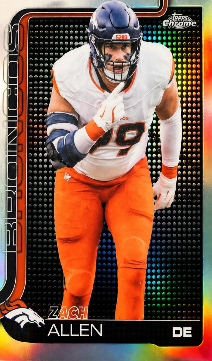 2025 Topps Chrome Football Lightboard Logo Variation Zach Allen #95