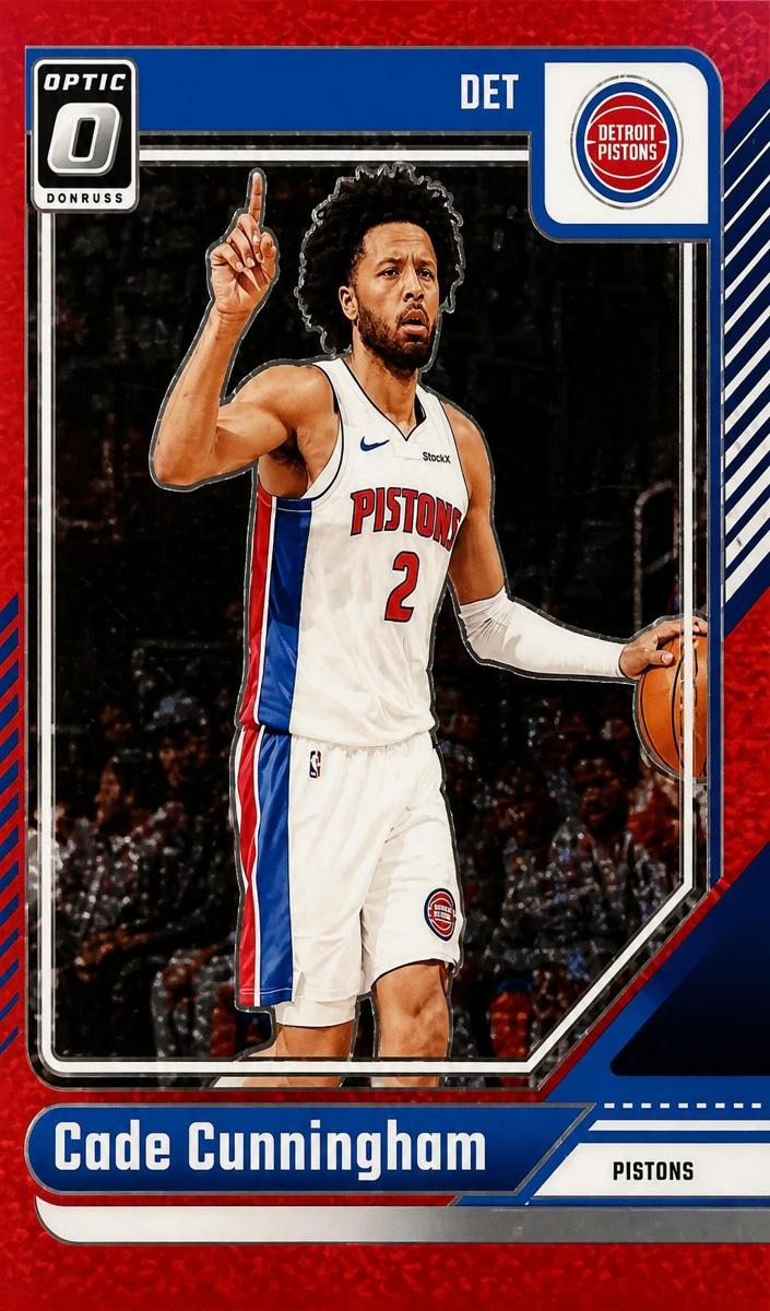 2024 Donruss Optic Basketball Red Glitter Cade Cunningham #26