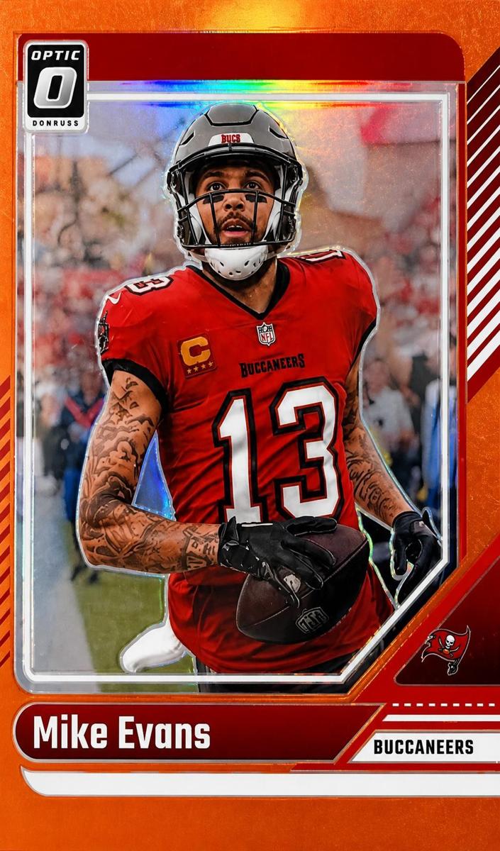 2024 Donruss Optic Football Orange Mike Evans #186 PSA 9