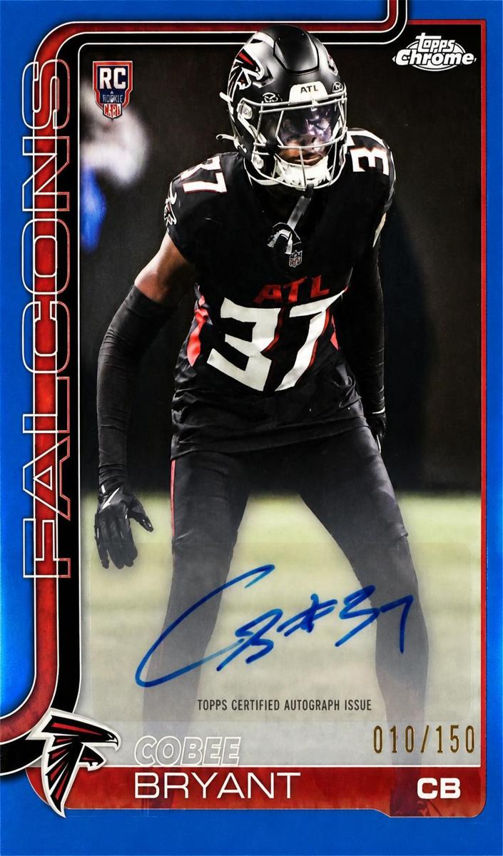 2025 Topps Chrome Football Blue Refractor Cobee Bryant #RRA-CB