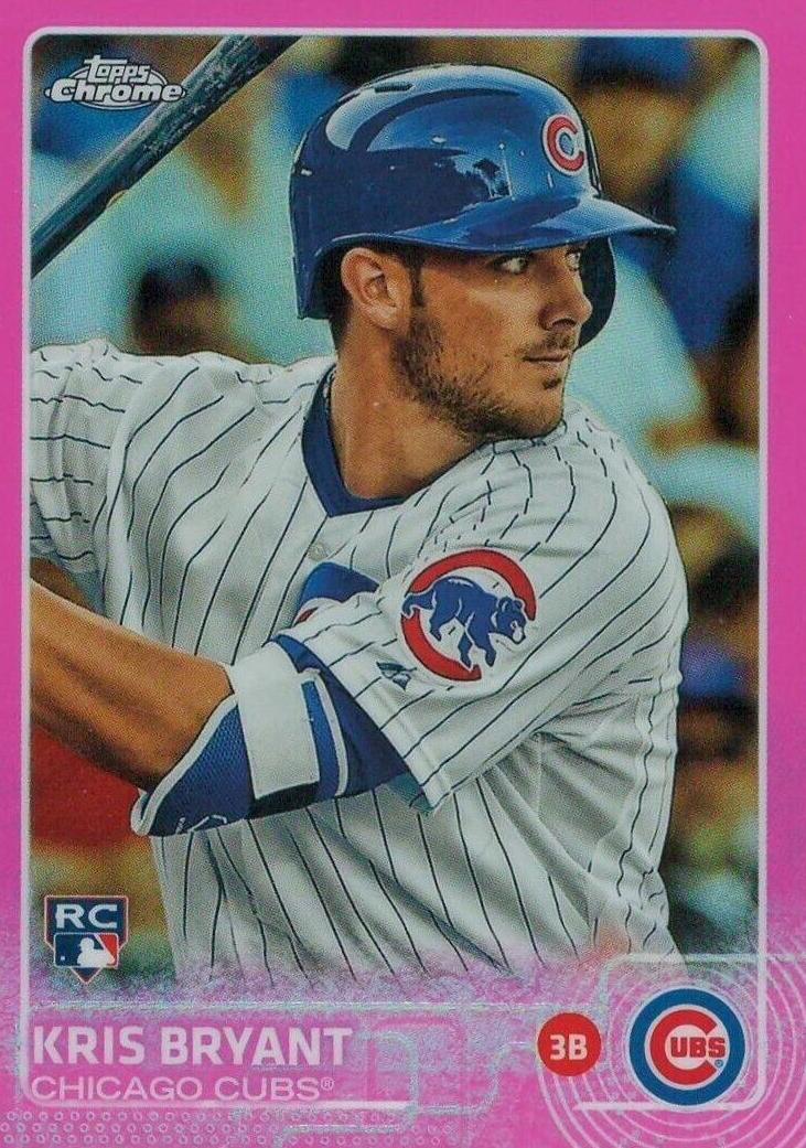 2015 Topps Chrome Baseball Pink Refractor Kris Bryant #112 PSA 9