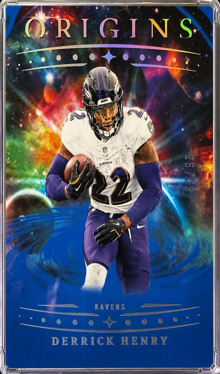 2025 Panini Origins Football Blue Derrick Henry #74