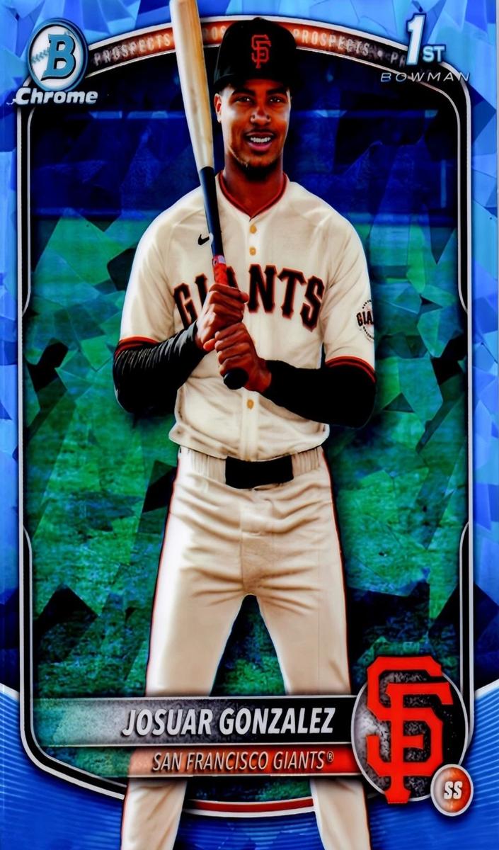 2025 Bowman Chrome Sapphire Baseball Josuar Gonzalez #BCP-153