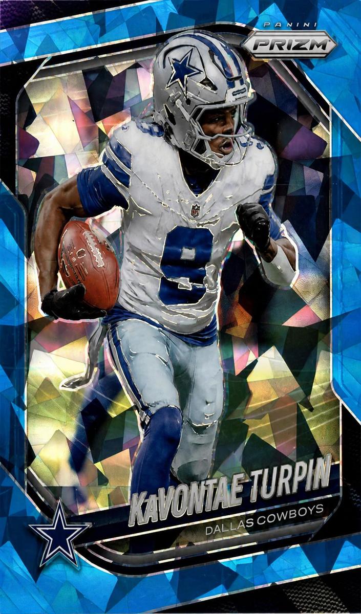 2025 Panini Prizm Football Blue Ice KaVontae Turpin #137 PSA 10