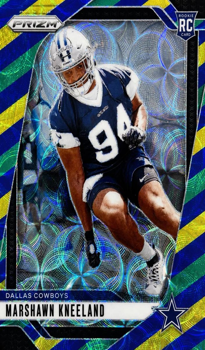 2024 Panini Prizm Football Choice Blue Yellow and Green Marshawn Kneeland #373
