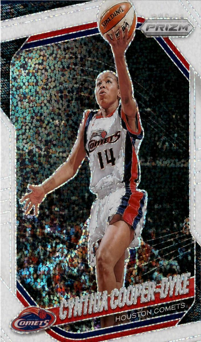 2025 Panini Prizm WNBA Basketball White Sparkle Cynthia Cooper #71