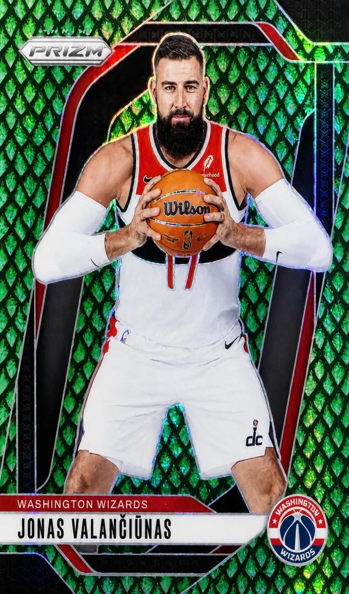 2024 Panini Prizm Basketball Jade Dragon Scale Jonas Valanciunas #76