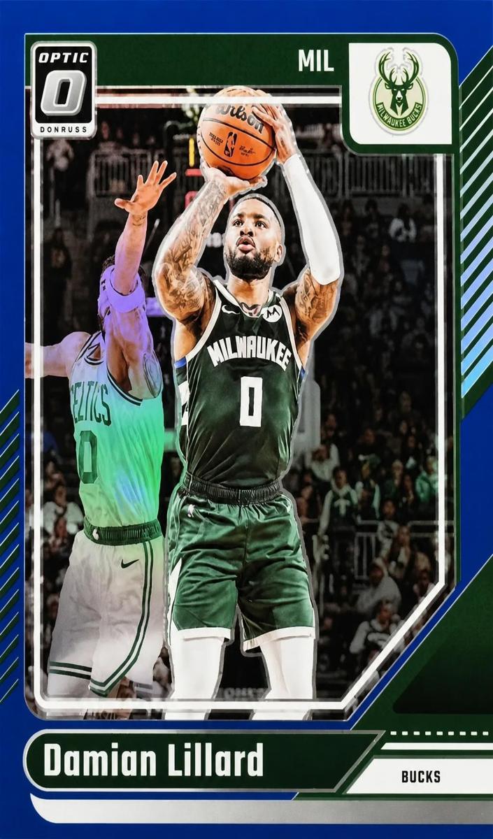 2024 Donruss Optic Basketball Blue Damian Lillard #83