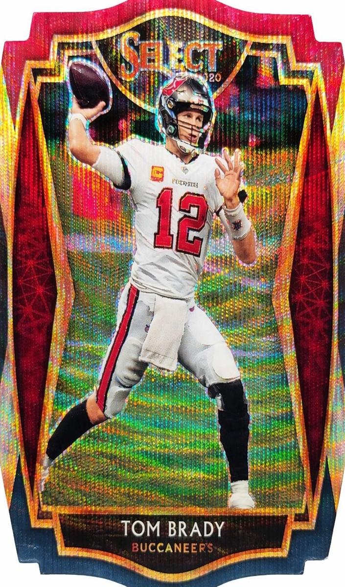 2020 Panini Select Football Tri Color Die Cut Prizm Tom Brady #101