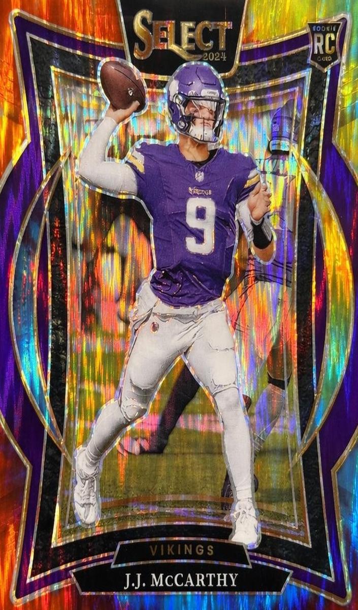2024 Panini Select Football Tie-Dye J.J. McCarthy #24