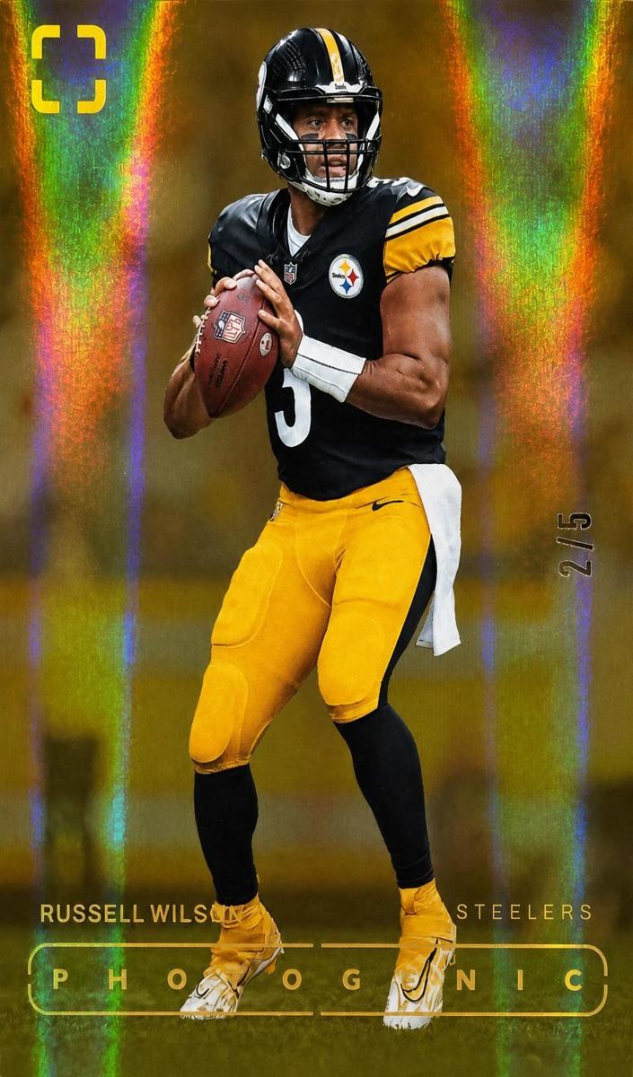 2024 Panini PhotoGenic Football Gold Russell Wilson #115