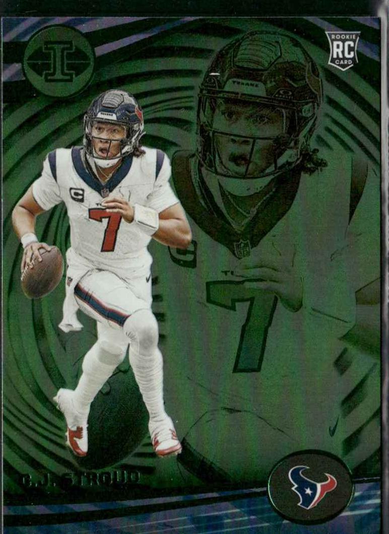 2023 Panini Illusions Football Trophy Collection Emerald C.J. Stroud #43 PSA 10