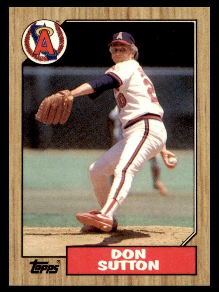 1987 Topps Tiffany Baseball Don Sutton #673