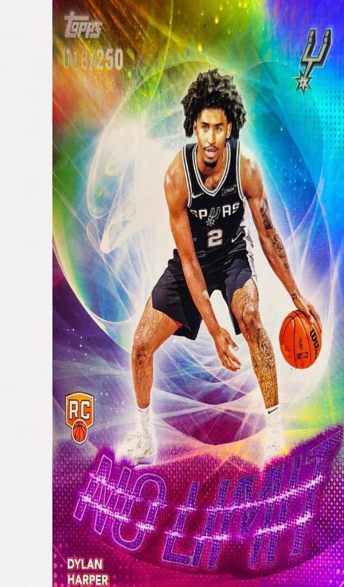 2025 Topps Basketball Purple Rainbow Dylan Harper #NL-2 PSA 9