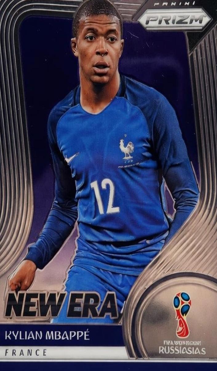2018 Panini Prizm World Cup Soccer Kylian Mbappe #NE-9 PSA 9