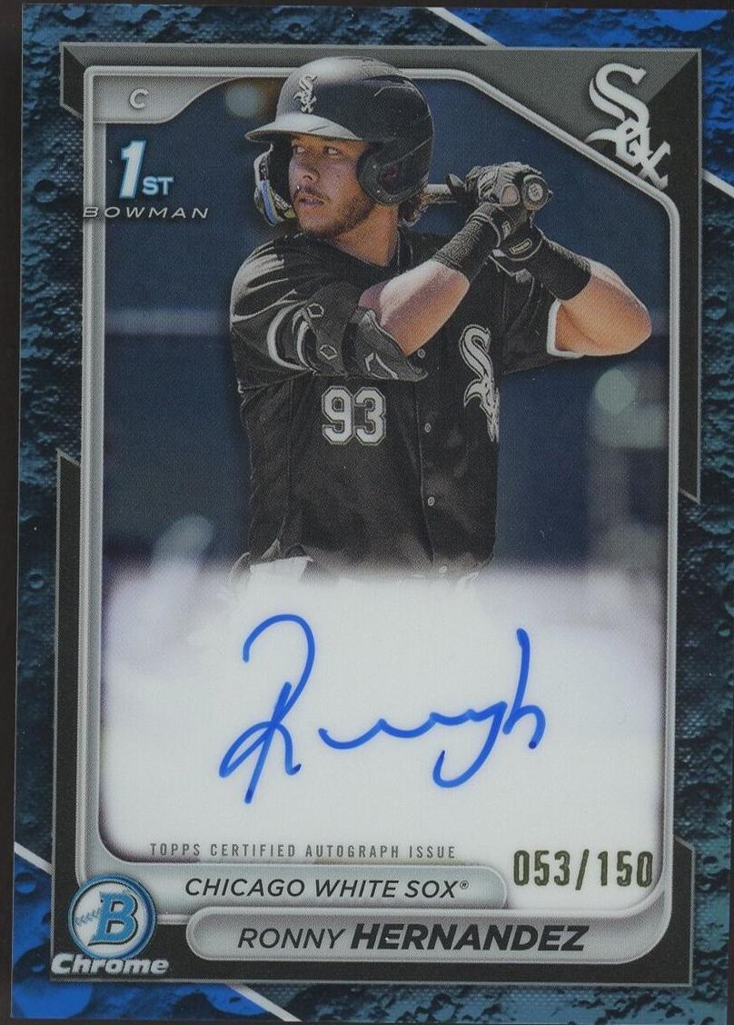 2024 Bowman Chrome Prospects Baseball Blue Lunar Ronny Hernandez #CPA-RHE SGC 9.5