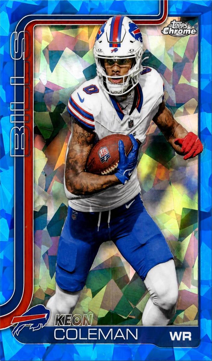 2025 Topps Chrome Sapphire Football Keon Coleman #30