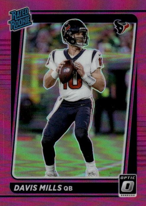 2021 Donruss Optic Football Pink Davis Mills #222 SGC 8.5