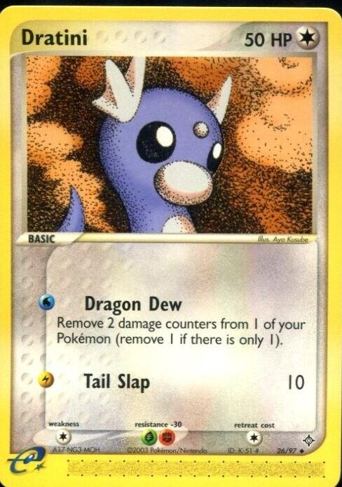 2003 Pokemon EX Dragon Dratini #26 CGC 8.5