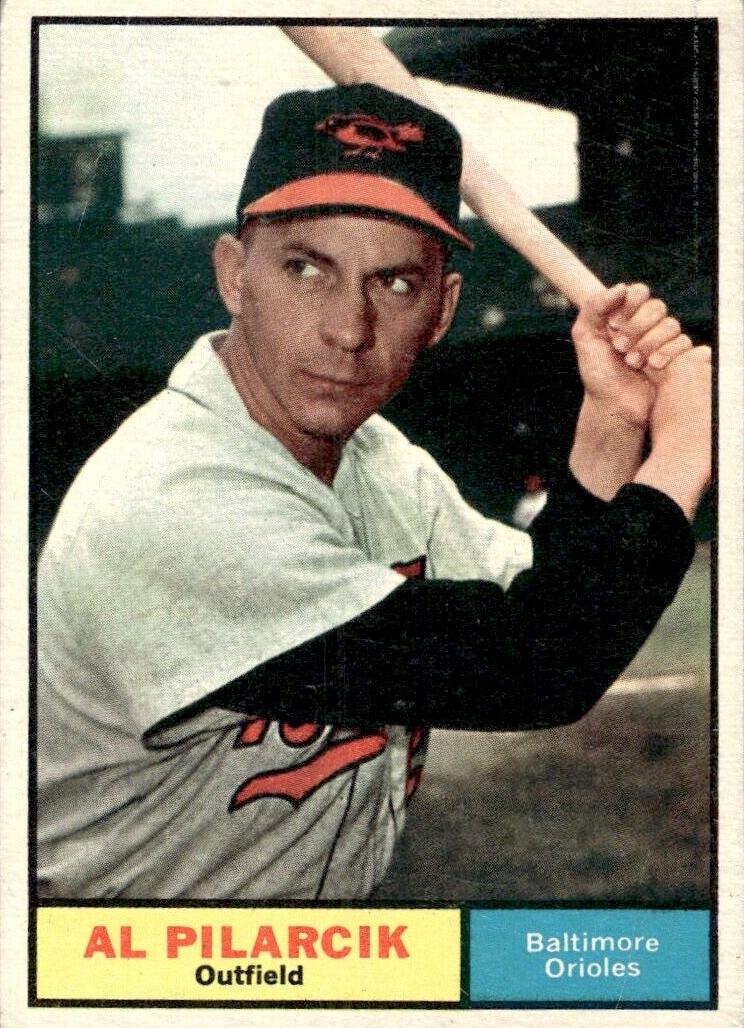 1961 Topps Baseball Al Pilarcik #62