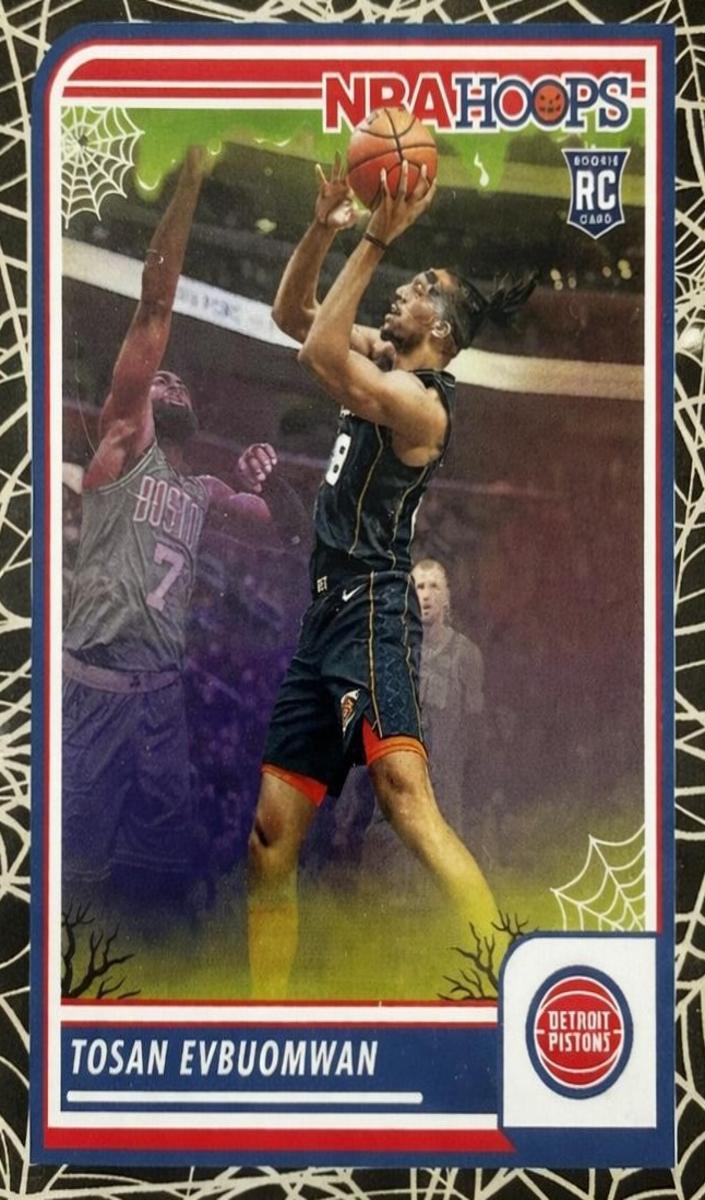2023 Panini Haunted Hoops Basketball Holo Webs Tosan Evbuomwan #133